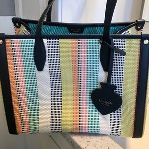 Authentic Kate Spade rainbow tote NWT